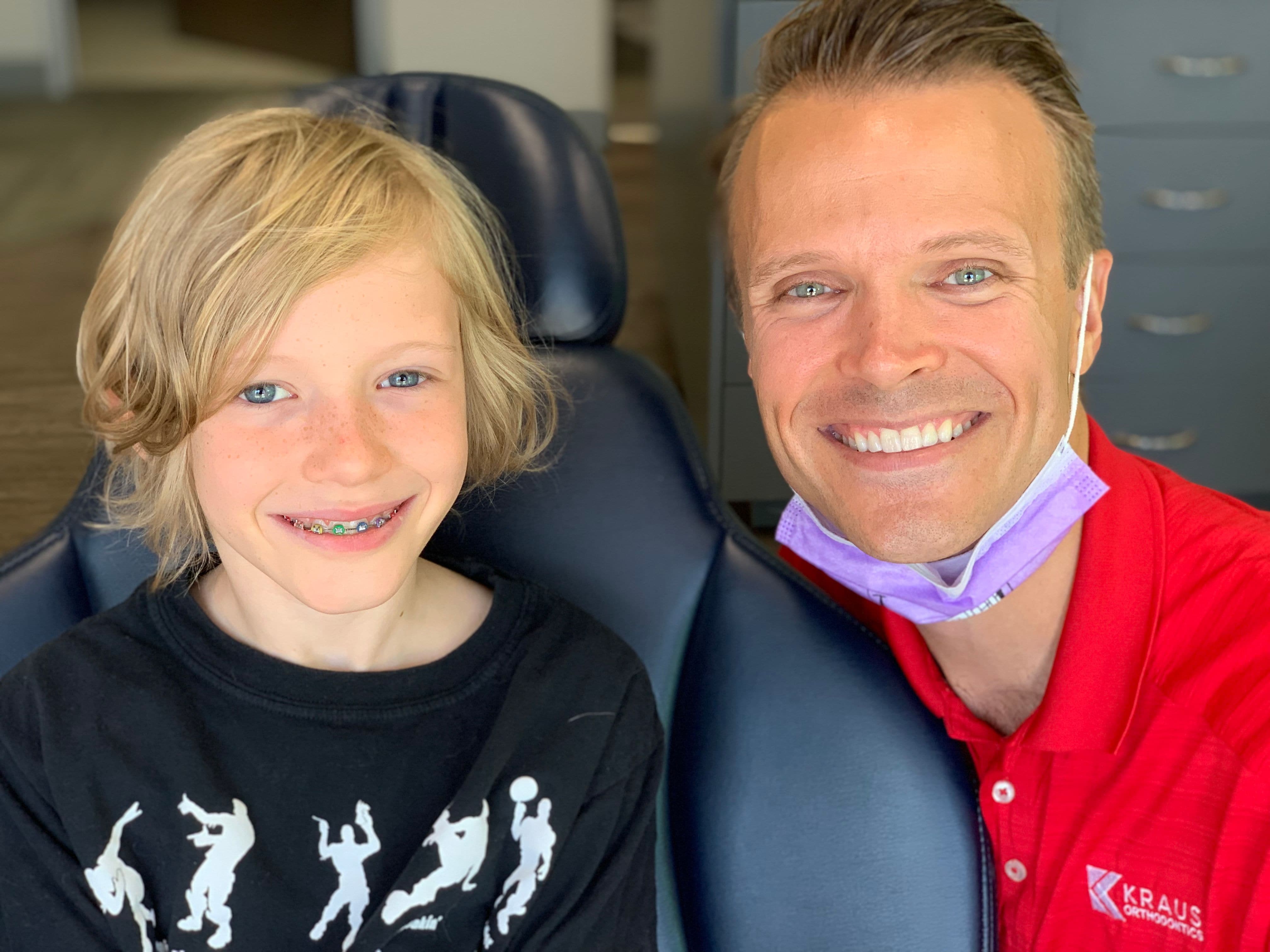 young couple smiling during visit